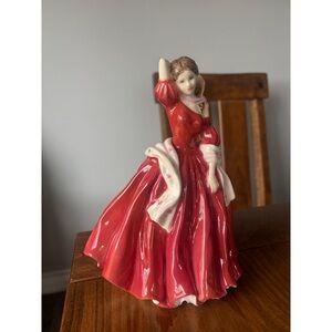 Royal Doulton Ellen Figurine with Red and White Accents